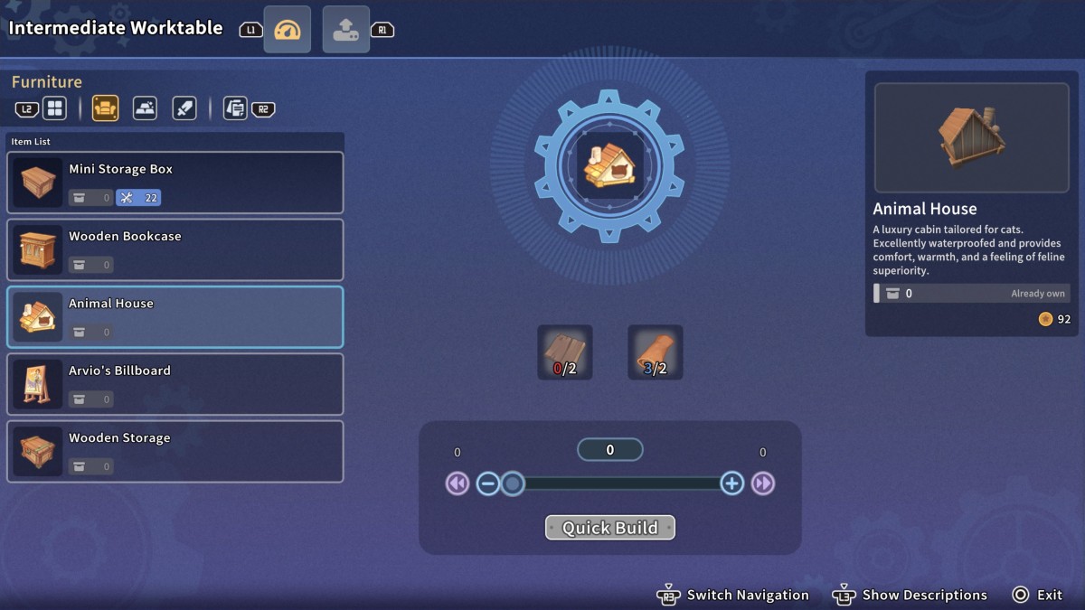 My Time at Sandrock Animal House Recipe